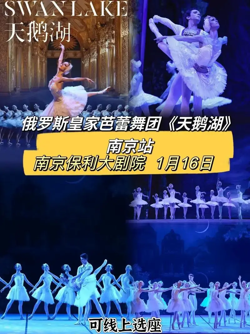 南京保利大剧院1月16日南京站俄罗斯皇家芭蕾舞团天鹅湖可线上选座