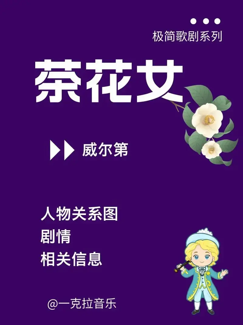 威尔第《茶花女》人物关系,剧情#美声 #歌剧 #威尔第#茶花 - 抖音