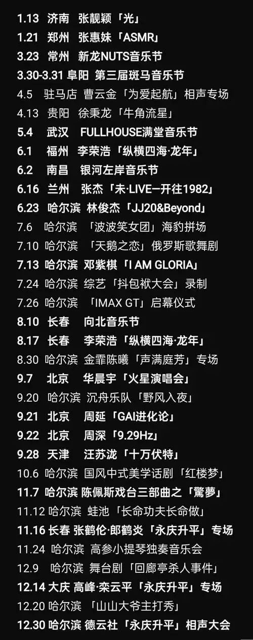 2024演出大观:34场精彩
