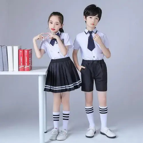 中小学生大合唱表演服装六一儿童节诗歌朗诵演出服英伦风毕业班服