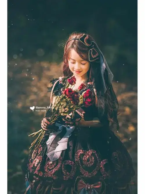 儿童摄影魔法森林之黑暗公主lolita