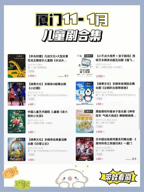 厦门亲子带娃去看儿童剧✔寓教于乐好处多