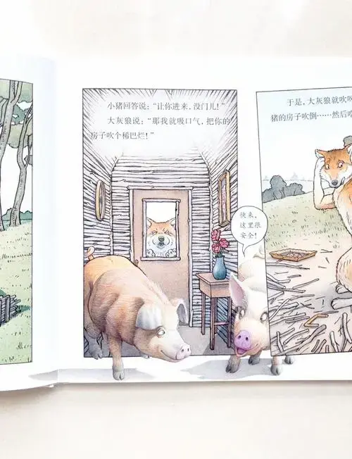 这本书通过经典的《三只小猪》故事,展现了想象力的无限可能.