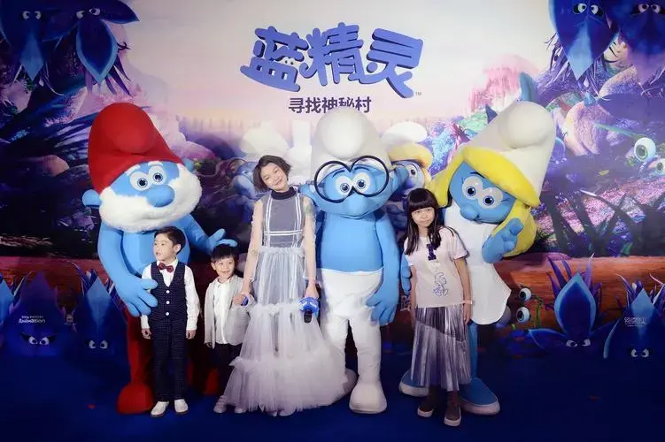 蓝精灵首映礼音乐精灵苏运莹助阵欢乐不断