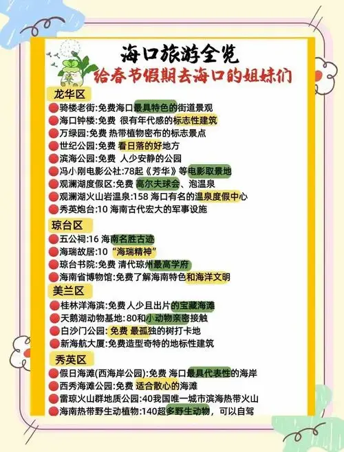 春节去海口必看!交通住宿全攻略