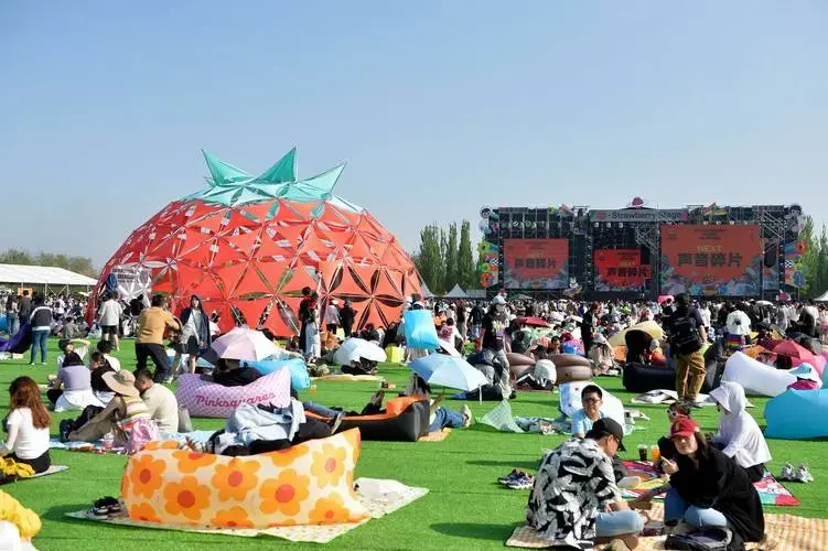 2024北京超级草莓音乐节火热举行_肖潇_新华社_现场表演