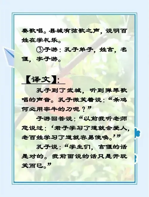 《论语》小故事:孔子与子游的对话