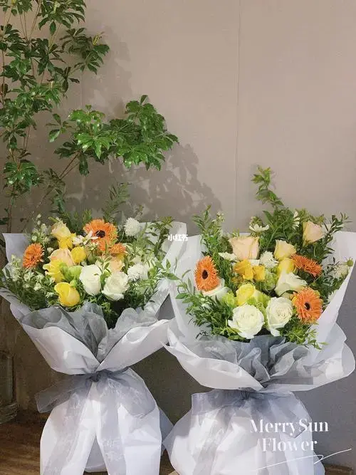 音乐会献花的淡雅风花束