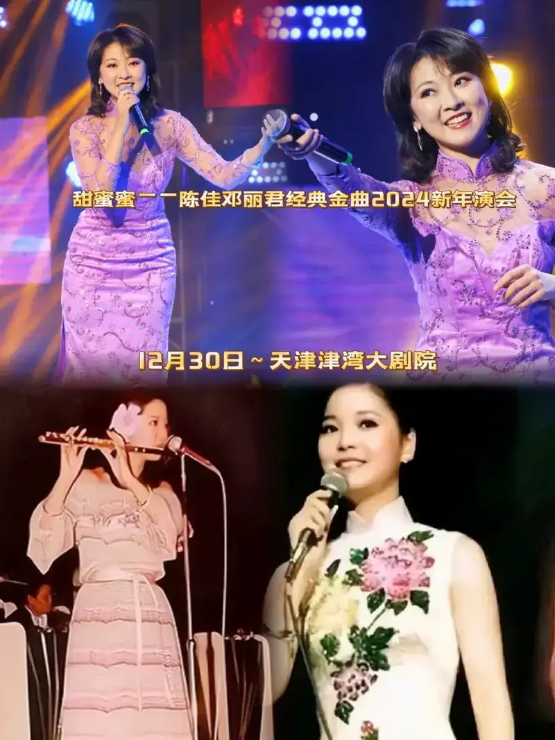 甜蜜蜜陈佳邓丽君经典金曲2024新年演会12月30日天津津湾大剧院