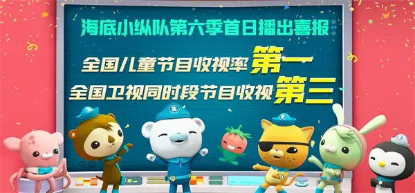 《海底小纵队》第六季首播获全国儿童节目收视率第一-万达集团官网