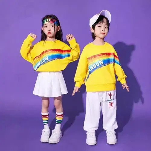 小学生运动会班服团体儿童啦啦队演出服大合唱拉拉操舞蹈表演秋冬