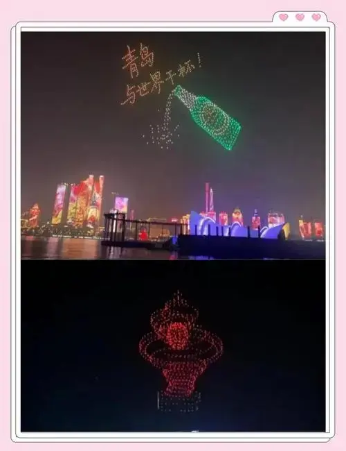 青岛游轮灯光秀,浪漫夜景不容错过!