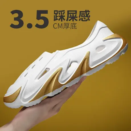 雨鞋时尚百搭胶鞋水鞋防水防滑男软面软面厨师鞋男士劳保专用凉鞋商品大图