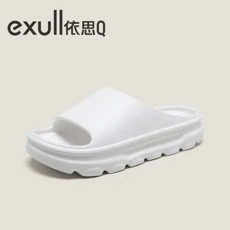 exull/依思Q拖鞋女冬季2022新款外穿静音防滑厚底踩屎感网红凉拖图片