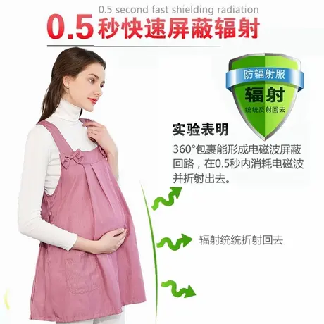 防辐射孕妇服装上班族电脑防辐射服女怀孕期衣肚兜内外穿正品优加商品大图