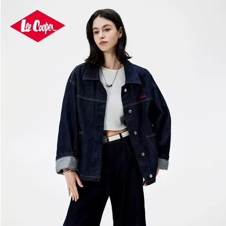 Lee Cooper/李库珀 夏季25新款基础水洗复古深色牛仔外套女上衣服图片