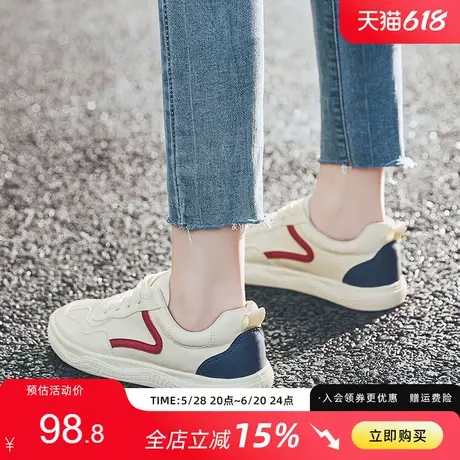 ZHR2025年新款春季小白鞋女轻便百搭软底平底板鞋帆布休闲运动鞋商品大图