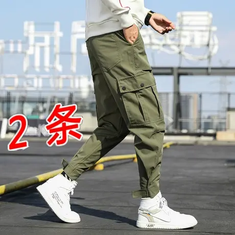 防烫工作裤男劳保耐磨宽松电焊工人裤子焊工工作服夏季工地工装裤商品大图