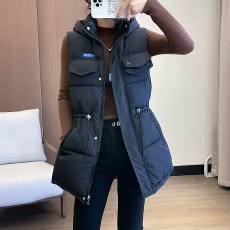 羽绒棉马甲女短款秋冬季2023年新款韩版宽松外穿坎肩背心马夹外套图片