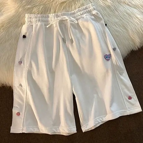 工装短裤女夏季薄款宽松小个子高腰直筒休闲运动阔腿五分裤潮ins图片