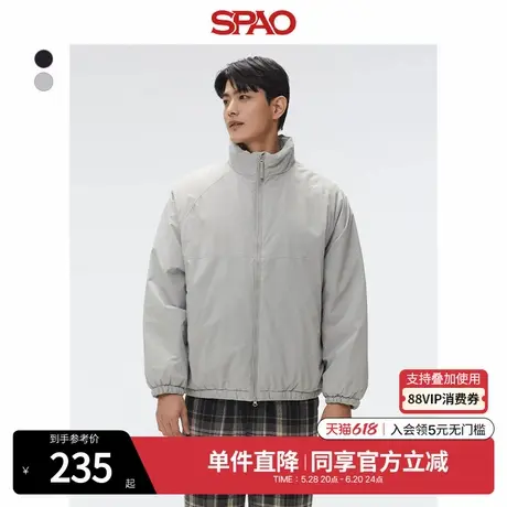 SPAO韩国同款2025年春季新品男士通勤宽松时尚休闲外套SPJAF12C03图片