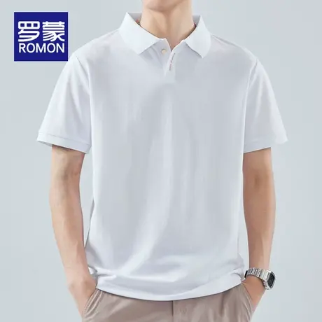 罗蒙短袖polo衫男冰丝t恤夏季薄款2025新款男士翻领半袖休闲上衣图片