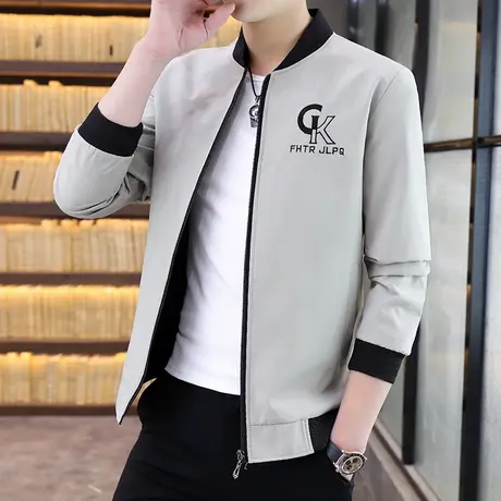 男士外套春秋2023新款韩版潮流ins修身学生秋季棒球服夹克男上衣商品大图