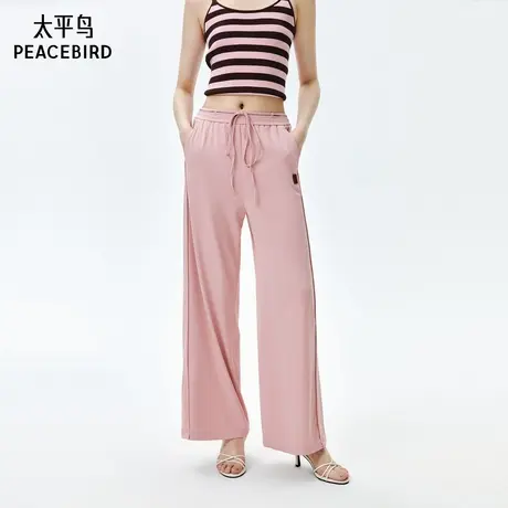 太平鸟女装年春季新款阔腿针织裤A1GBE1517商品大图