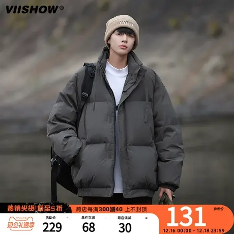 VIISHOW美式棉服男款秋冬季宽松潮牌面包服情侣装羽绒棉衣外套男商品大图