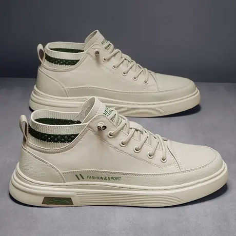 帆布男鞋春秋季2024新款一脚蹬防滑工作布鞋运动休闲小白潮鞋板鞋商品大图