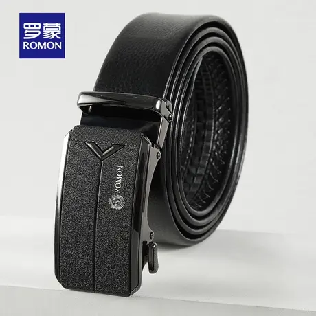【官方正品】罗蒙2023春季新款中青年真皮皮带自动扣商务裤腰带男图片