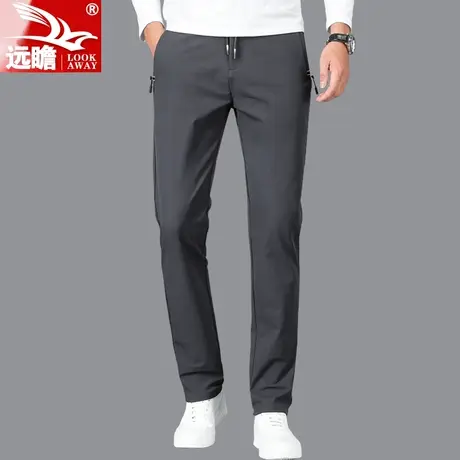 远瞻冬季休闲男装长裤2022新款纯色直筒裤男春秋款潮流百搭卫裤子商品大图