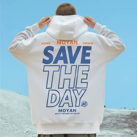 欧美街头潮牌oversize卫衣男字母潮嘻哈hiphop连帽宽松潮流外套秋图片