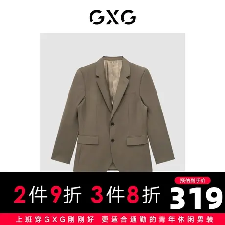 GXG男装 商场同款咖色套西西装 22年秋季商品大图
