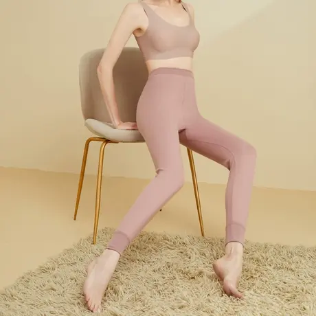 三枪纯棉秋裤女式弹力修身舒服棉保暖秋裤线裤61124图片
