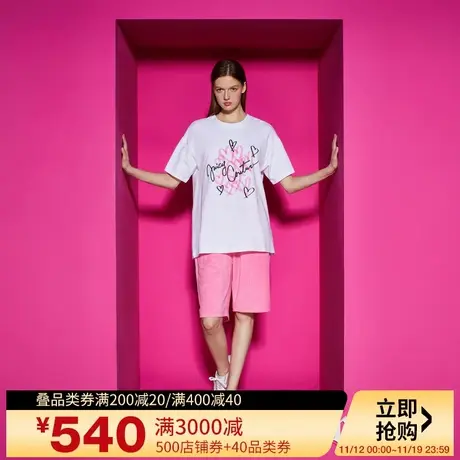 Juicy Couture橘滋女装新款女装告白时刻印花T恤商品大图
