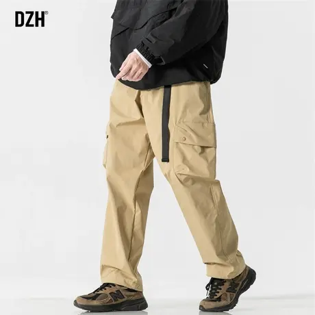 男士冲锋裤卡其色工装裤男款登山裤运动休闲伞兵裤子宽松秋季长裤商品大图