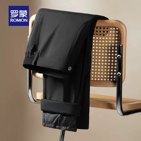 【可拆卸】罗蒙冬季羽绒裤男士2024新款加厚防寒保暖东北外穿棉裤商品大图