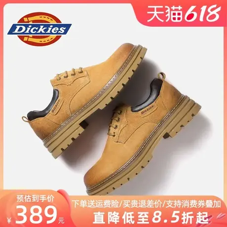 Dickies工装鞋男款2025新款男鞋夏季厚底低帮马丁靴男士英伦皮鞋商品大图