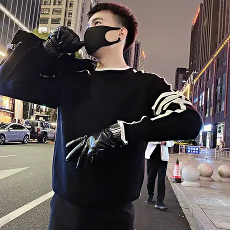 秋冬款条纹毛衣ins小众韩版休闲轻熟风设计感内搭毛线针织打底衫图片