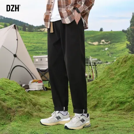 男士黑色直筒裤男宽松潮牌春夏休闲裤子2023新款长裤百搭直筒男裤商品大图