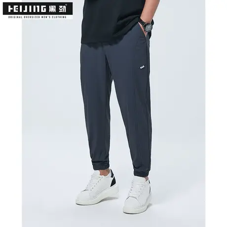 黑劲大码冰丝长裤男装夏季300斤胖哥加肥加大透气凉感速干运动裤商品大图