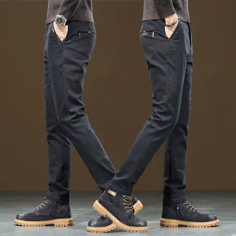 男装弹力直筒修身职业装西裤春秋款商务西装春季新款男士休闲裤子商品大图