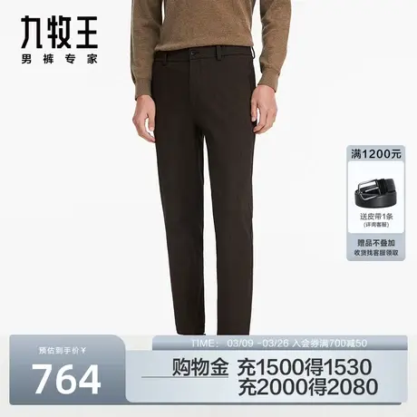 [专柜同款]九牧王男装休闲裤23秋季新款时尚修身易打理HB1C70616商品大图