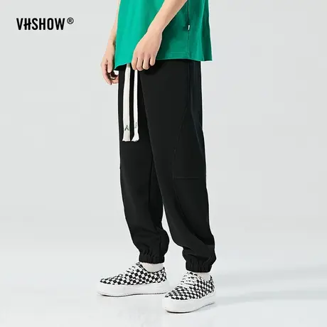 VIISHOW休闲裤男2023春季新款ins潮牌高街百搭直筒宽松束脚卫裤子商品大图