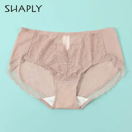 【商场同款】Shaply/莎莲妮中腰蕾丝大码女士内裤三角裤SL91117商品大图
