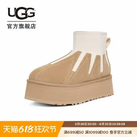 UGG春季新款男女同款时尚舒适厚底圆头低筒休闲短靴雪地靴1167591商品大图