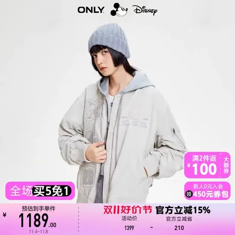 【上新】ONLY奥莱迪士尼NBA联名款圆领棒球服短外套女商品大图