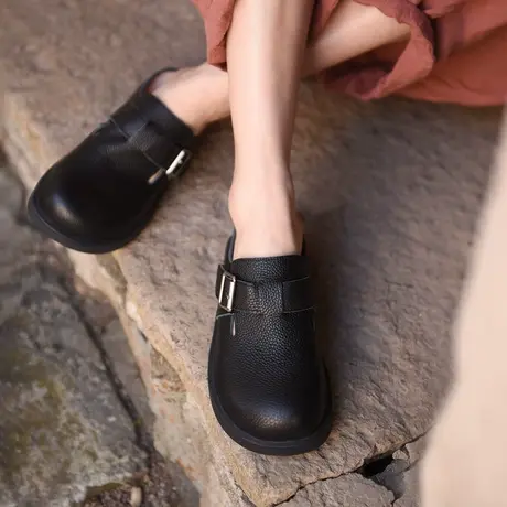 Artmu阿木包头拖鞋女夏外穿博肯鞋内增高半拖鞋2023年夏季新款商品大图