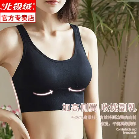 无痕内衣女无钢圈小胸聚拢收副乳夏季薄款舒适透气运动美背文胸商品大图
